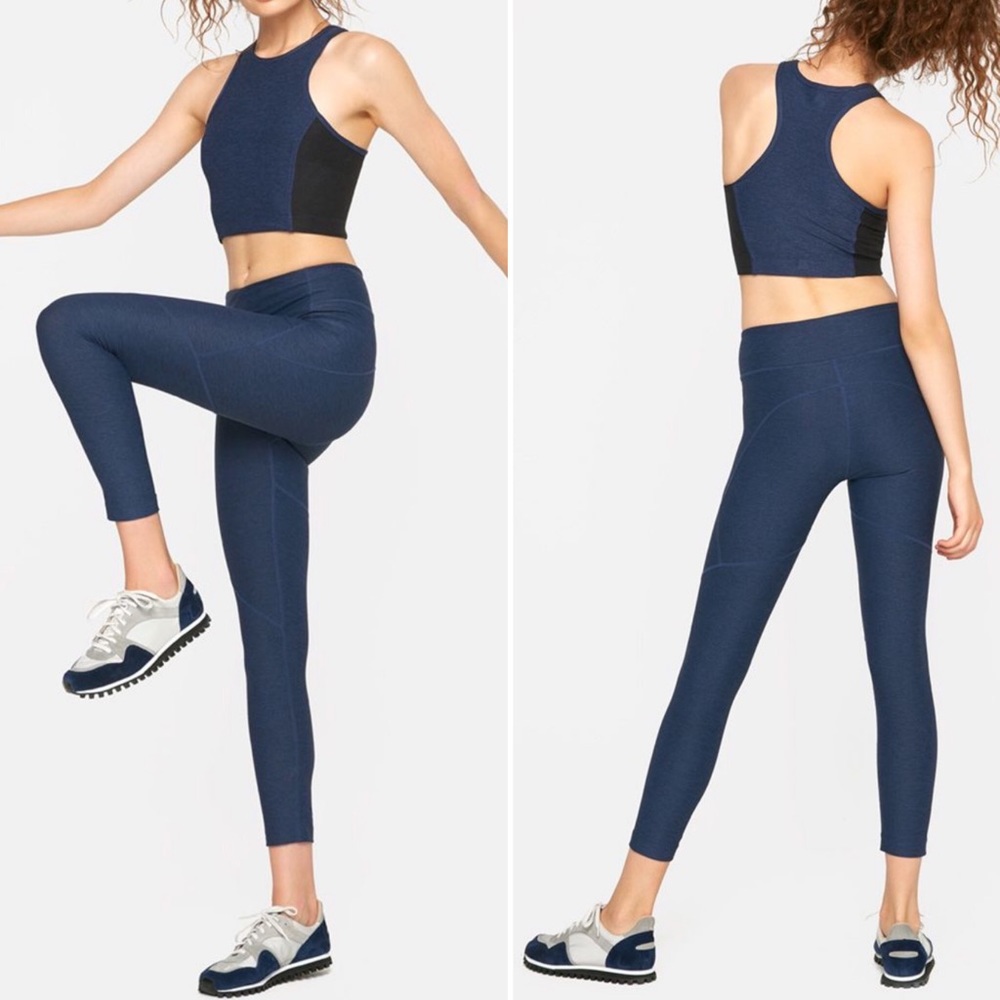 OUTDOOR VOICES 3/4 Warm Up Legging, Navy